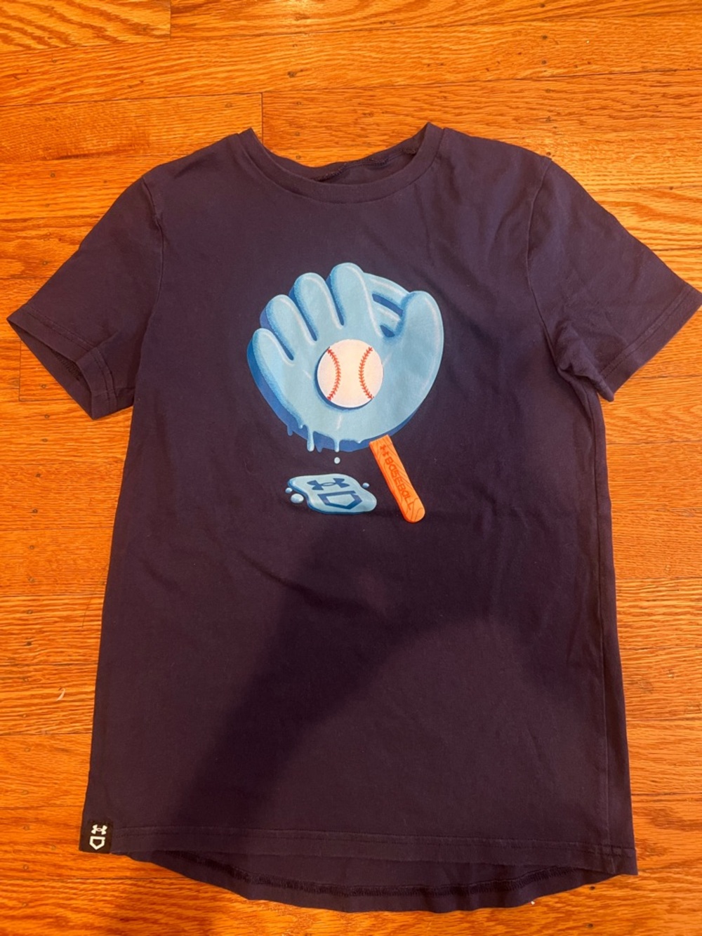 Under Armour Blue Baseball ice cream Graphic Tee size M